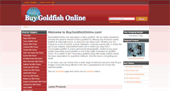 Desktop Screenshot of buygoldfishonline.com